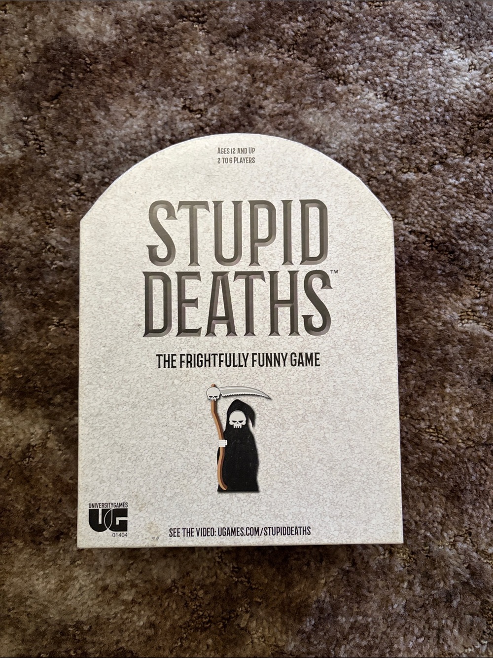 Stupid Deaths Party Card Game - Beige Box